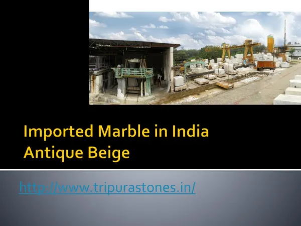 Imported Marble in India Antique Beige