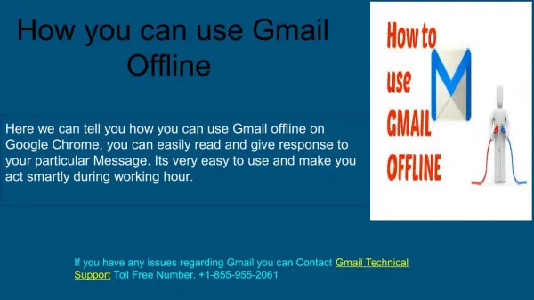 How you can use gmail offline service