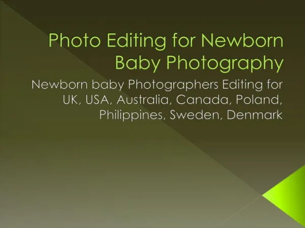 Photo Editing for Newborn Baby Photography | Child Photo Retouching
