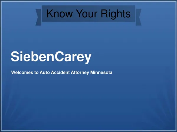 Auto Accident Attorney Minnesota