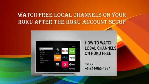 Watch Free Local channels on your Roku After the Roku Account Setup