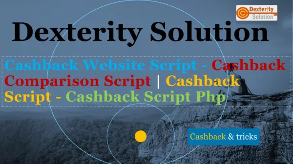 Cashback Script - Cashback Website Script - Cashback Script php