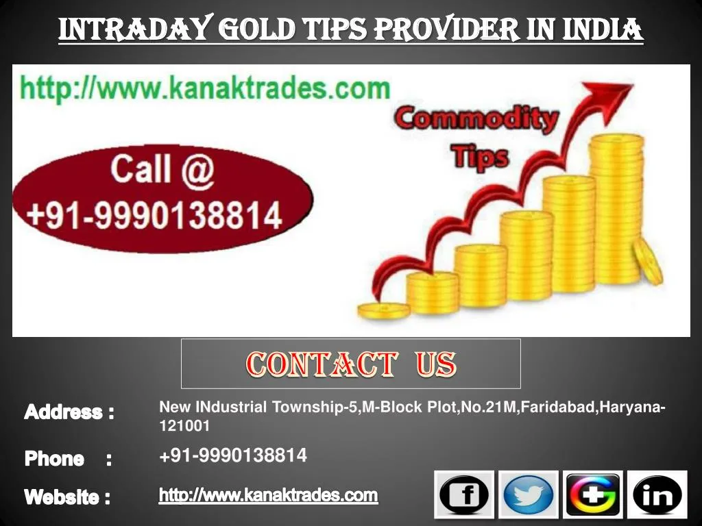 intraday gold tips provider in india