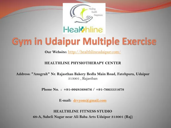 Gym in Udaipur Multiple Exercise
