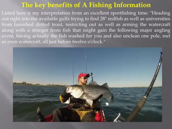 The key benefits of A Fishing Information