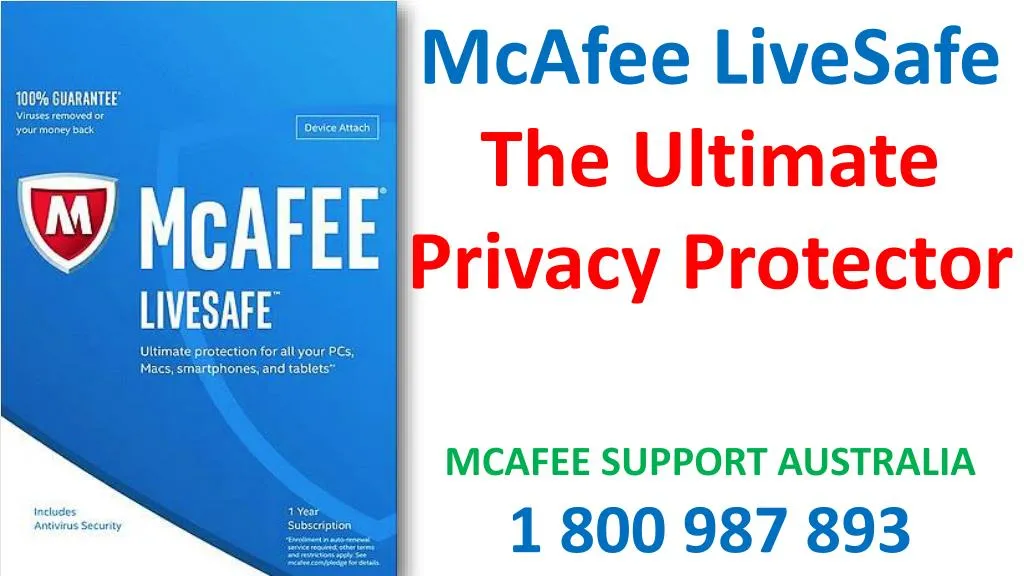 mcafee livesafe the ultimate privacy protector
