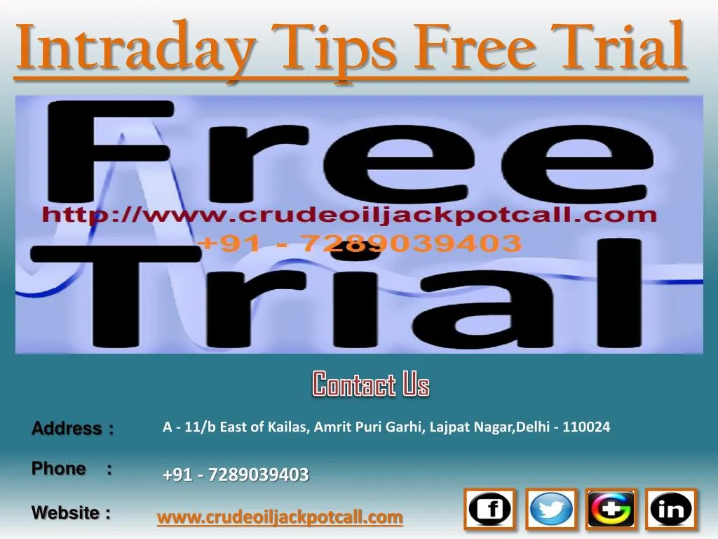 intraday tips free trial