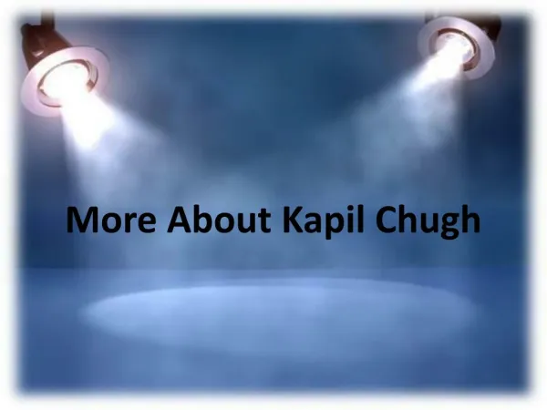 Best Telecommunication Service Provider Kapil Chugh in India