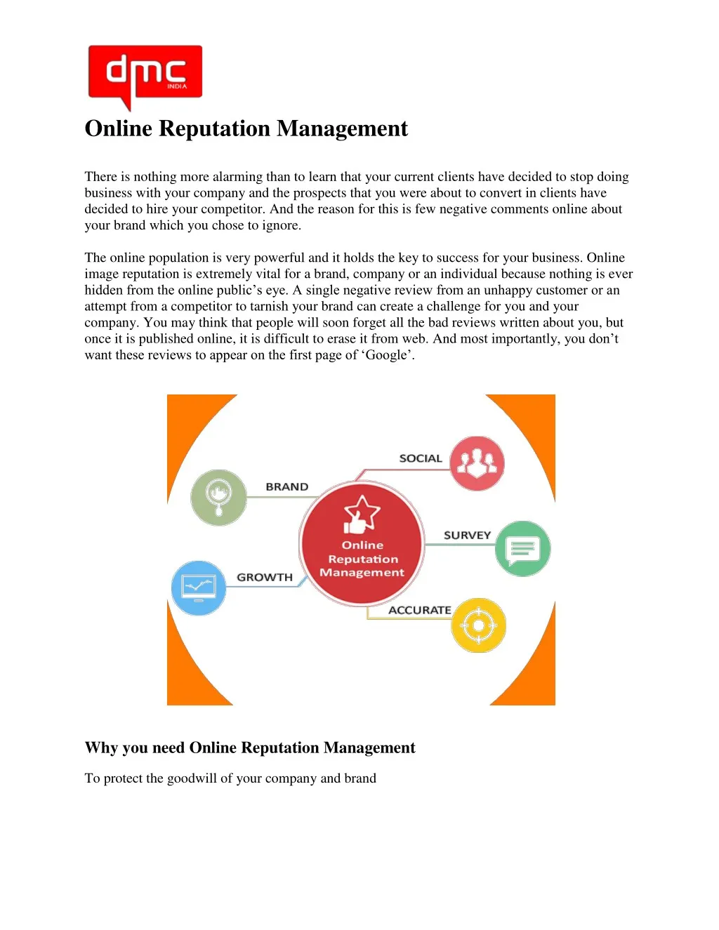 online reputation management there is nothing