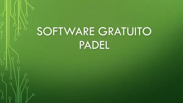 software gratuito padel