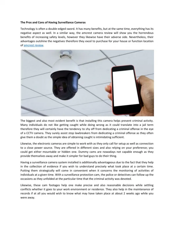 Regarding The Safety And Security Electronic Camera Solutions