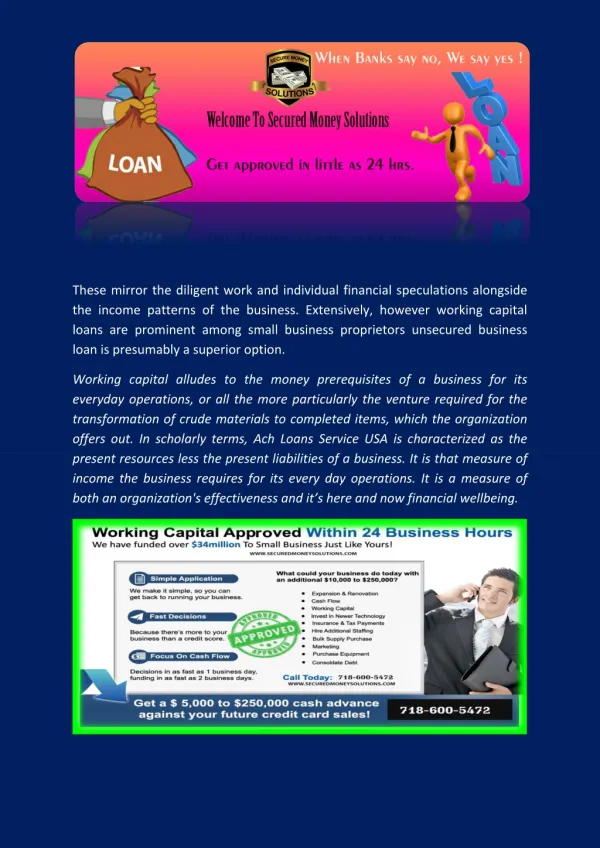 Ach Loans Service USA