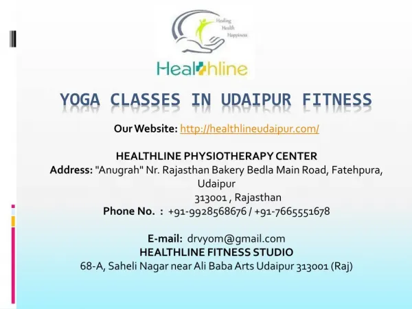 Yoga Classes in Udaipur Fitness