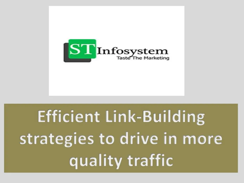efficient link building strategies to drive
