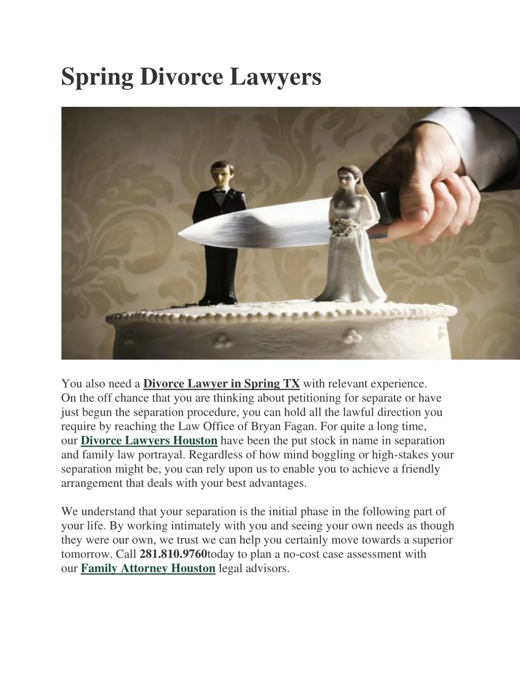 spring divorce lawyers