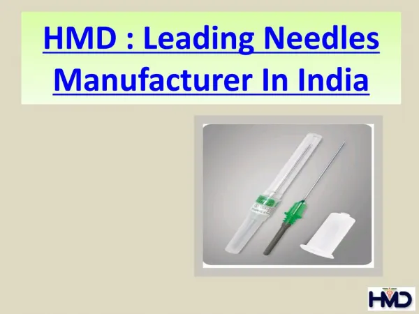 Leading Needles Manufacturer In India