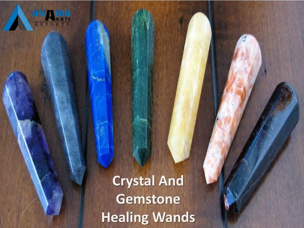 crystal and gemstone healing wands