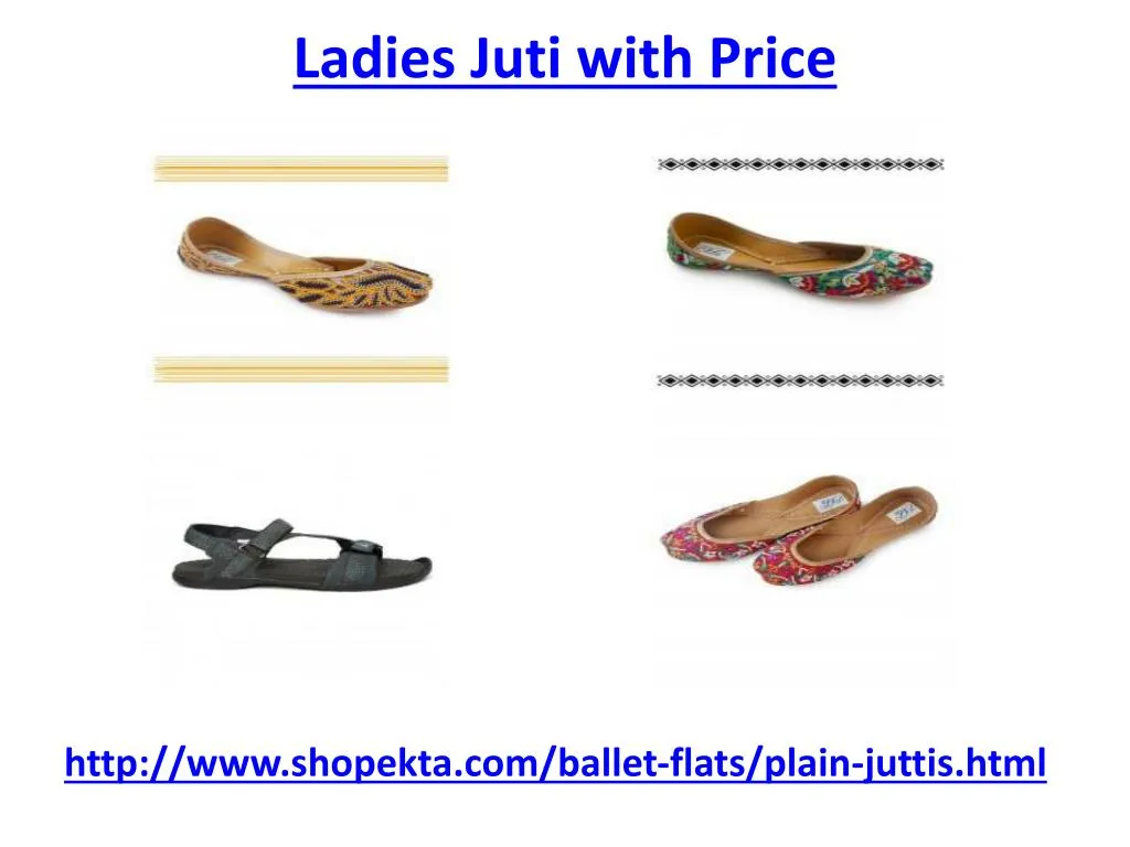 ladies juti with price