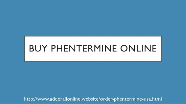 Buy Phentermine 30mg Pills Online