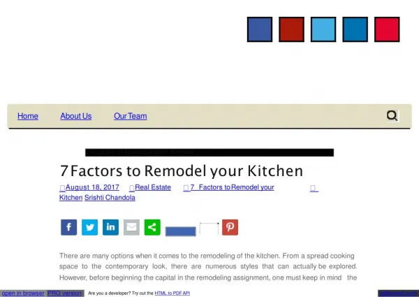 7 factors to remodel your kitchen