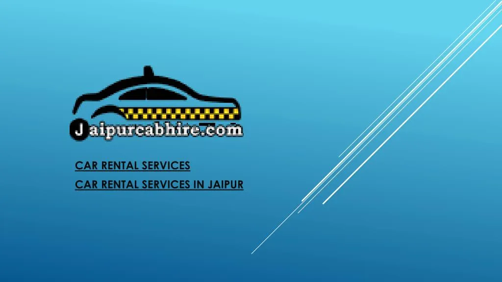 car rental services car rental services in jaipur