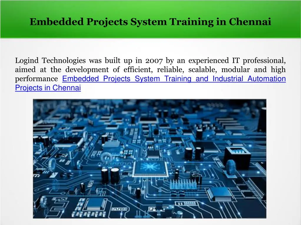embedded projects system training in chennai
