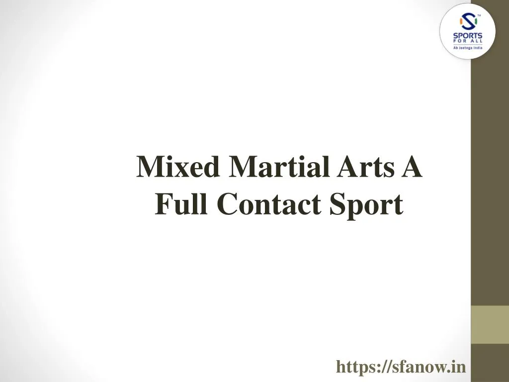 mixed martial arts a full contact sport