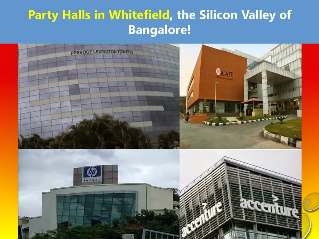 party halls in whitefield the silicon valley