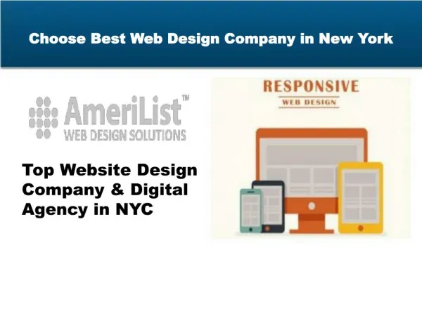 Choose Best Web Design Company in New York