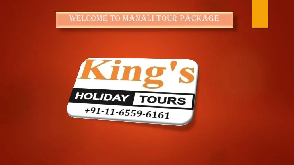 welcome to manali tour package