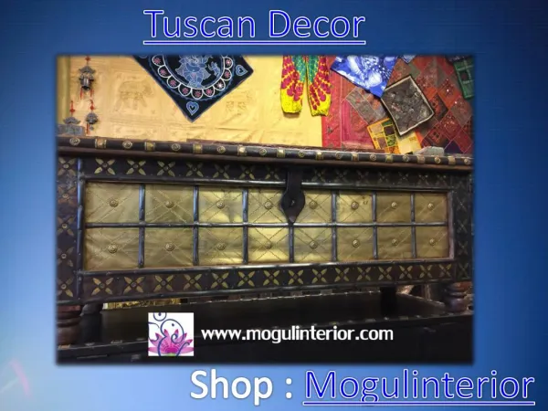 Tuscan decor by mogulinterior