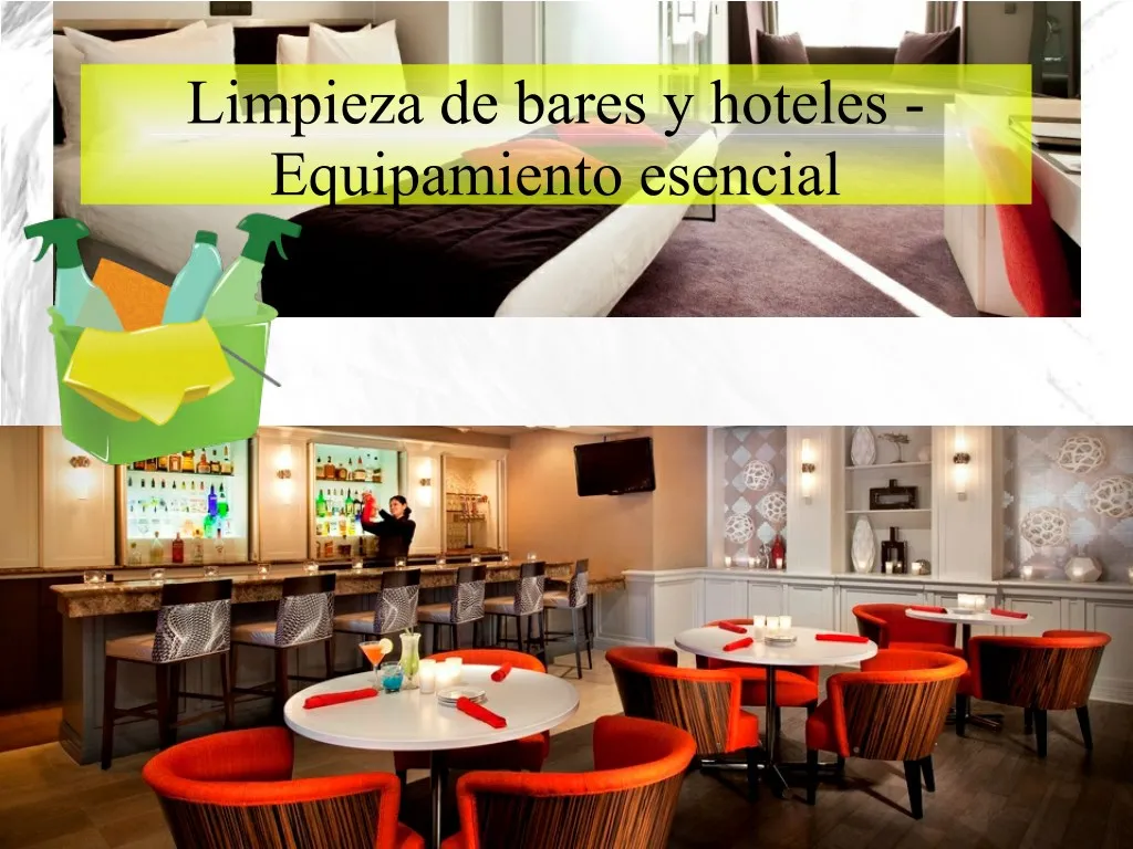 limpieza de bares y hoteles equipamiento esencial