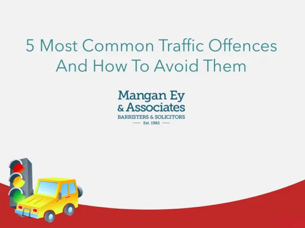 5 Most Common Traffic Offences And How To Avoid Them