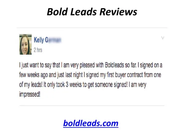 Bold Leads Reviews