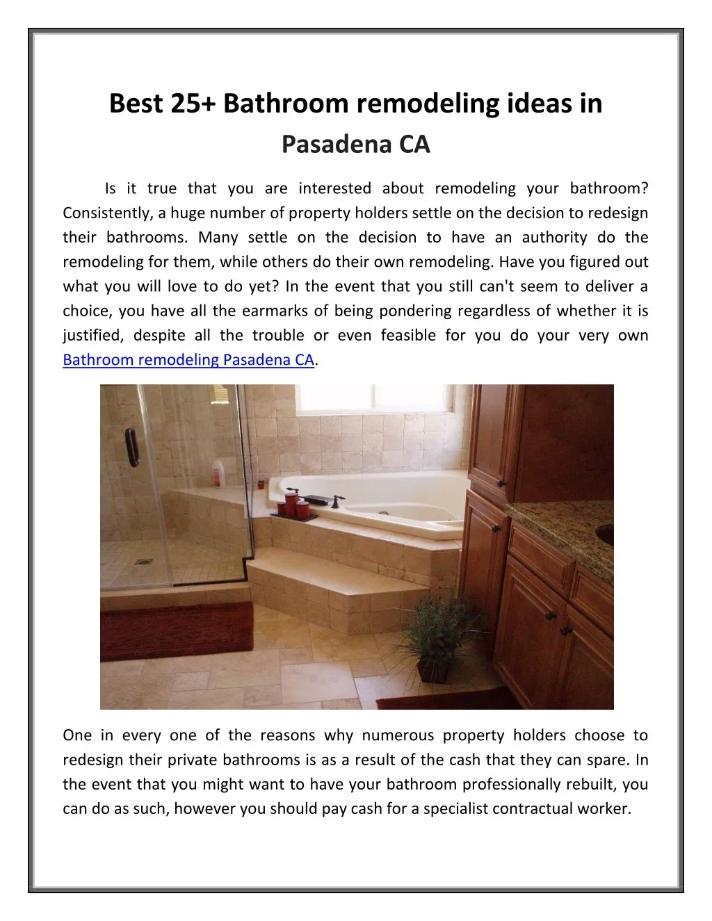 best 25 bathroom remodeling ideas in pasadena ca