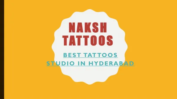 Tattoos artists in Hyderabad | Hyderabad tattoo studio- Naksh Tattoos