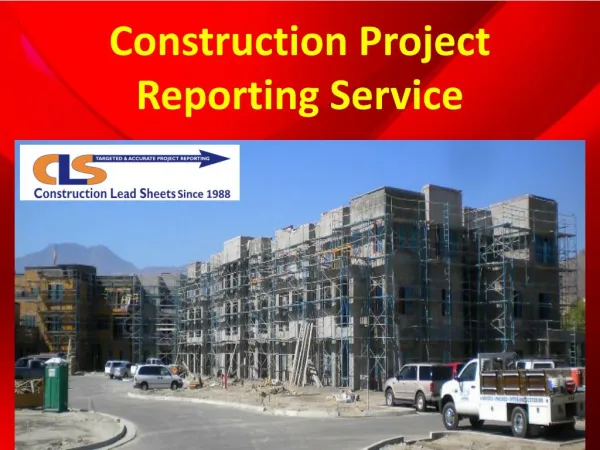 Construction Project Reporting Service