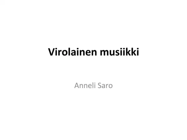 Virolainen musiikki