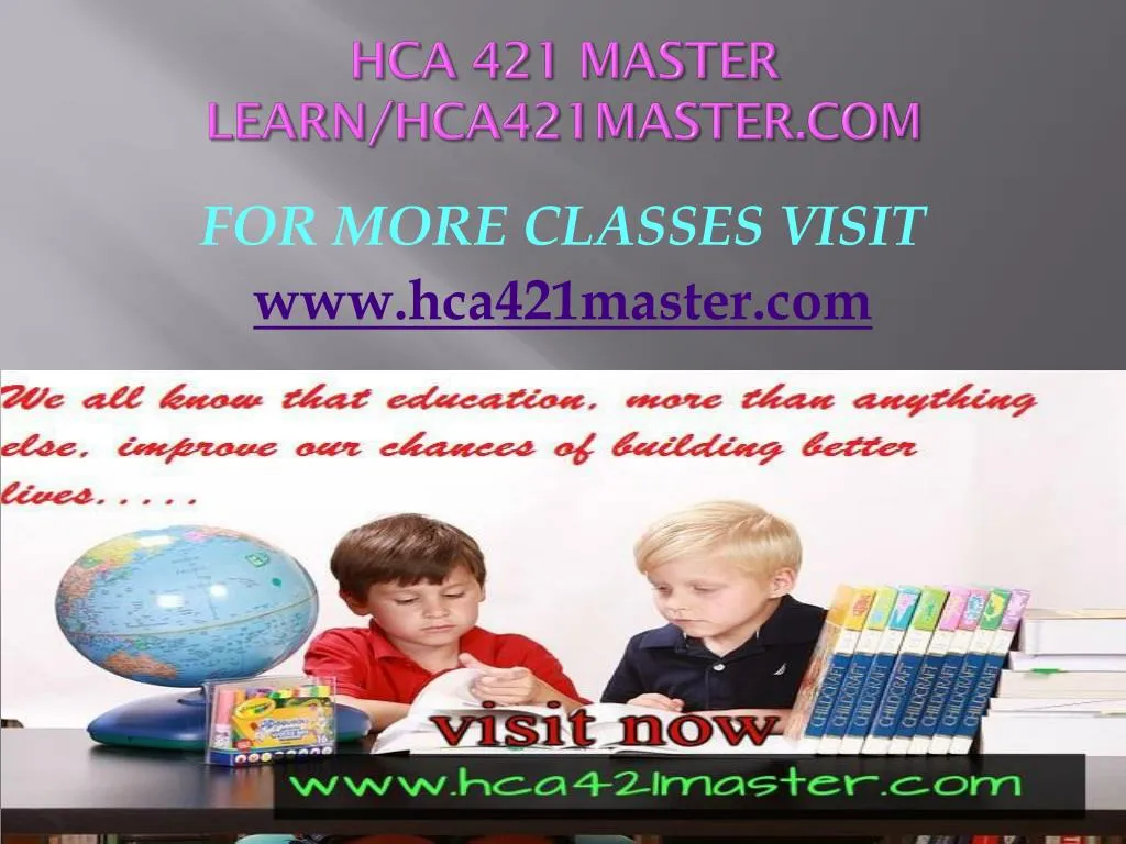 hca 421 master learn hca421master com