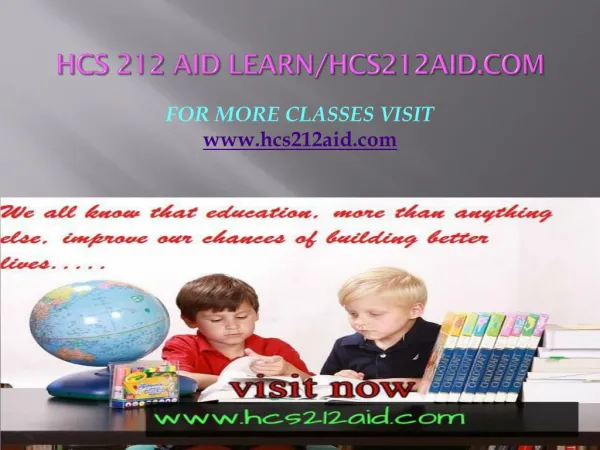 HCS 212 AID Learn/hcs212aid.com