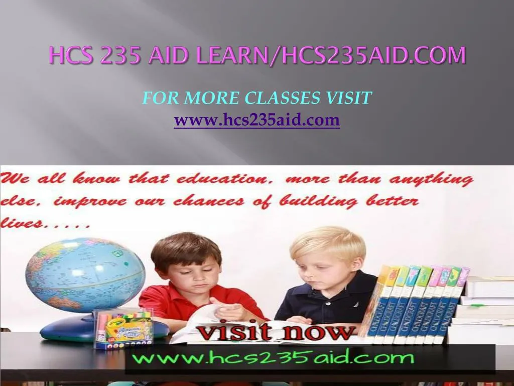 hcs 235 aid learn hcs235aid com