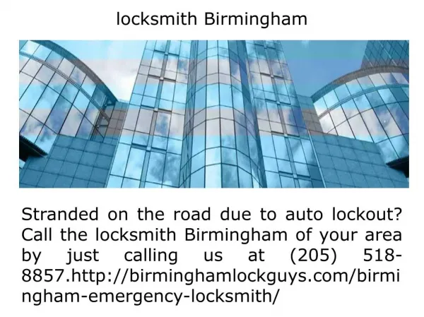 Birmingham locksmiths