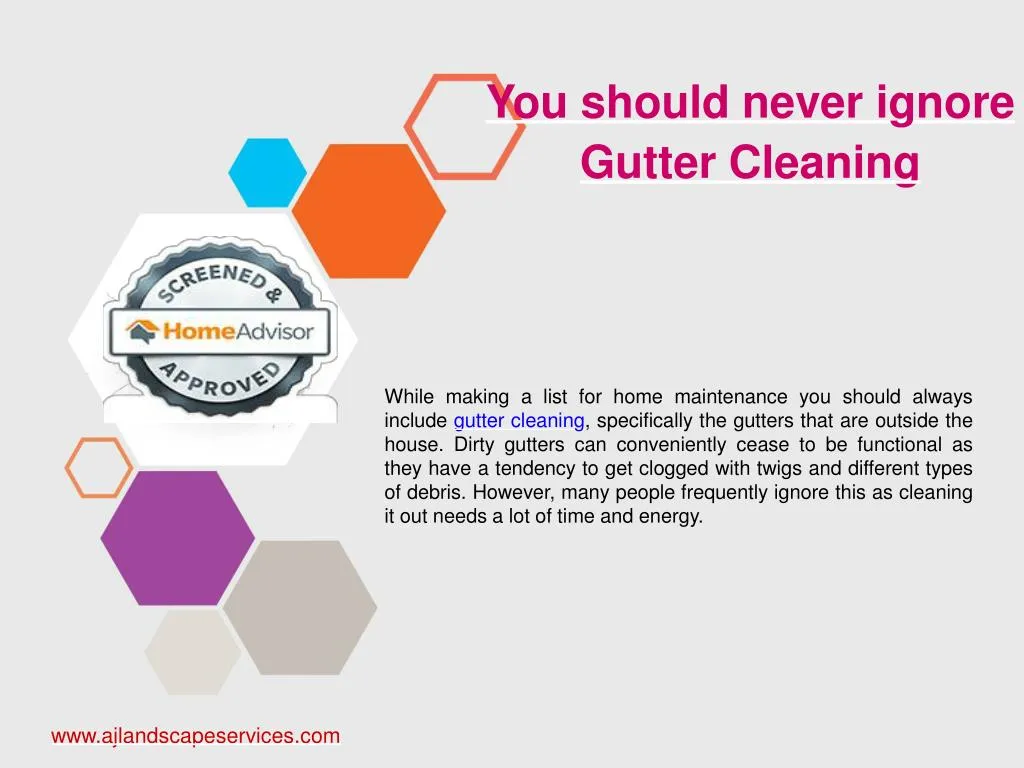 you should never ignore gutter cleaning