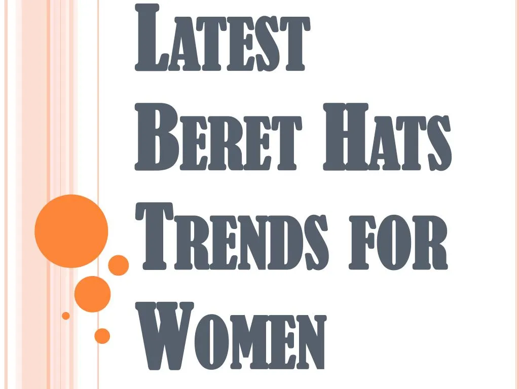 latest beret hats trends for women