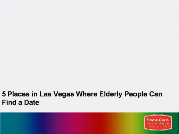 5 Places in Las Vegas Where Elderly People Can Find a Date