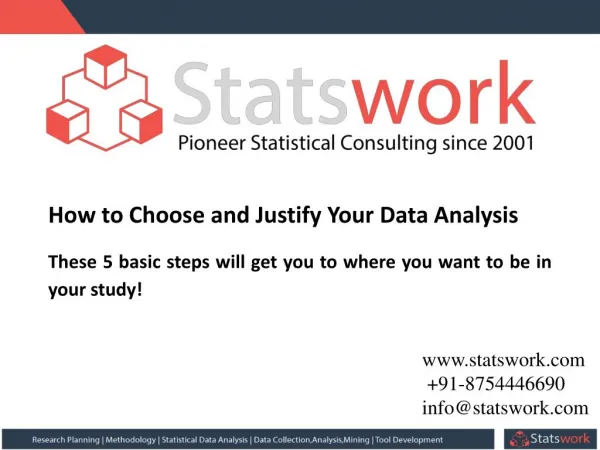 How to Choose and Justify Your Data Analysis | statswork.com