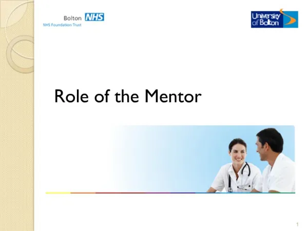 Role of the Mentor
