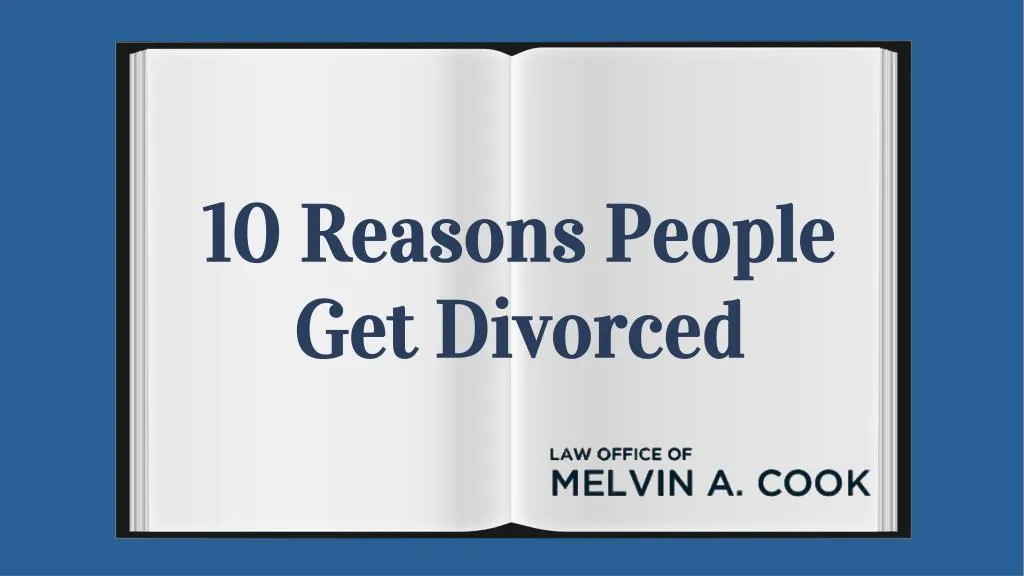 10 reasons people get divorced