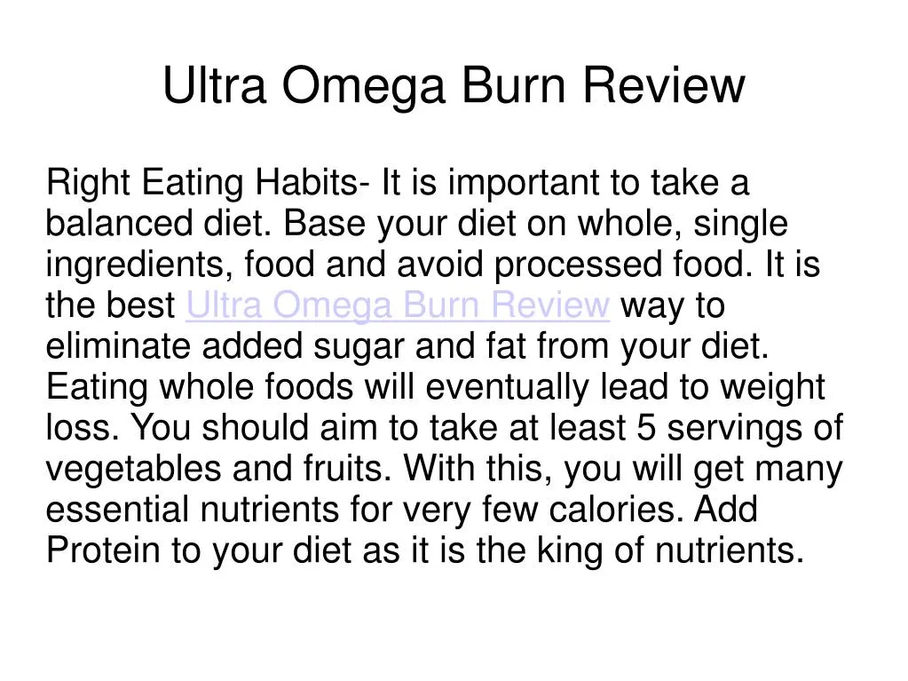 ultra omega burn review