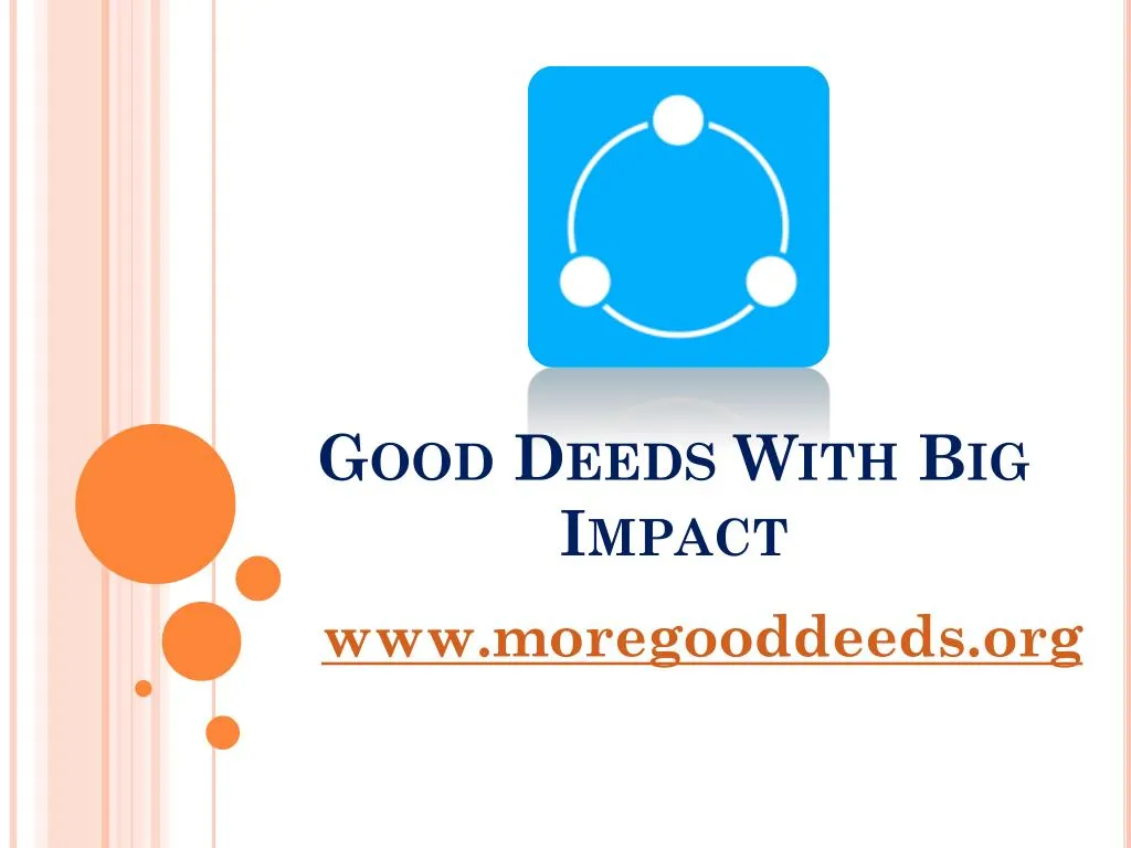 good deeds with big impact